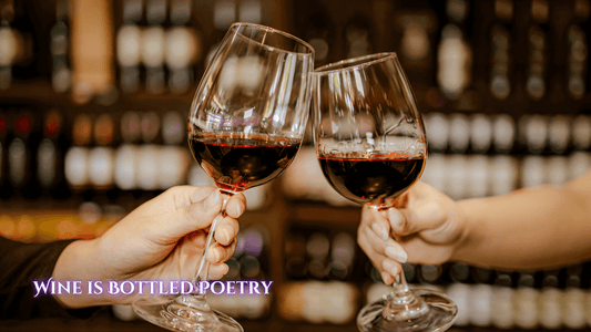 2 people toasting each other with glasses of wine