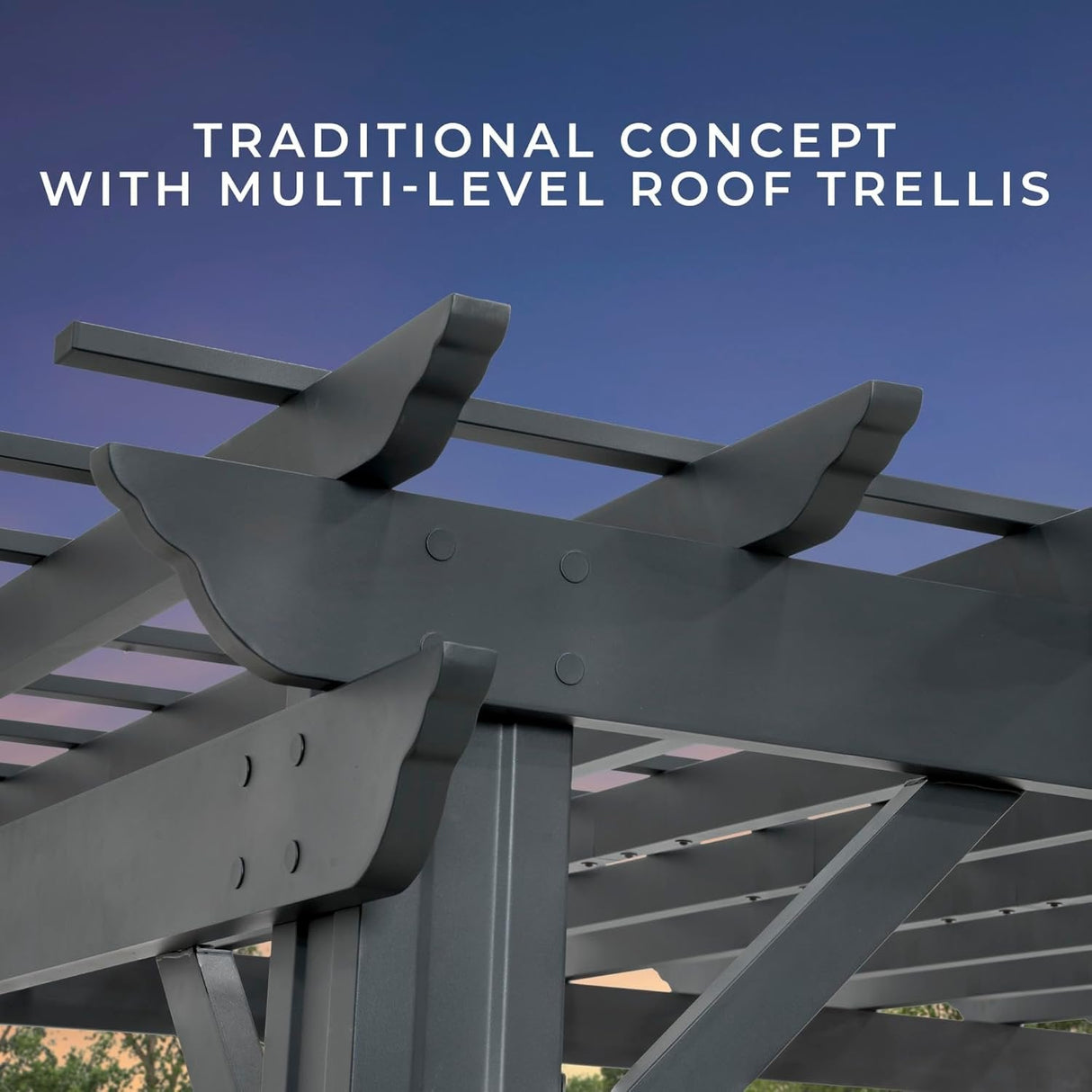 Stratford Traditional Steel Pergola
