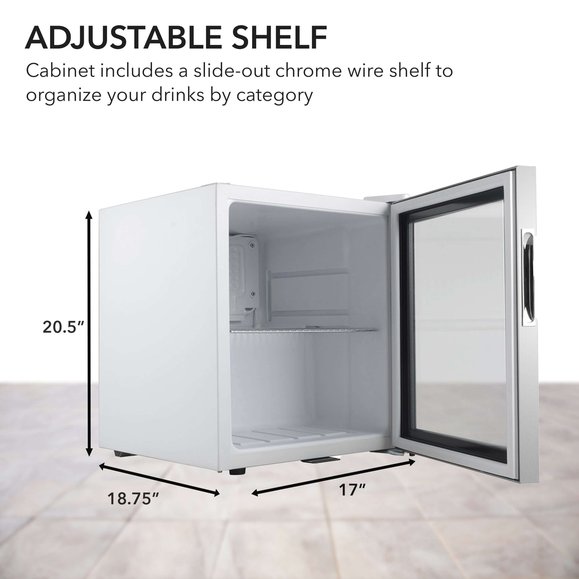 Whynter BR-062WS 17″ 68 Can Freestanding Stainless Beverage Refrigerator image of product brochure