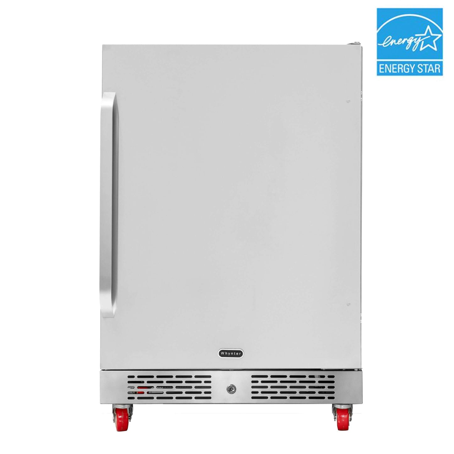 Whynter BOR-53024-SSW 24″ Built-In Energy Star 5.3 cu. ft. Indoor/Outdoor Beverage Refrigerator Cooler Weather Proof in Stainless Steel