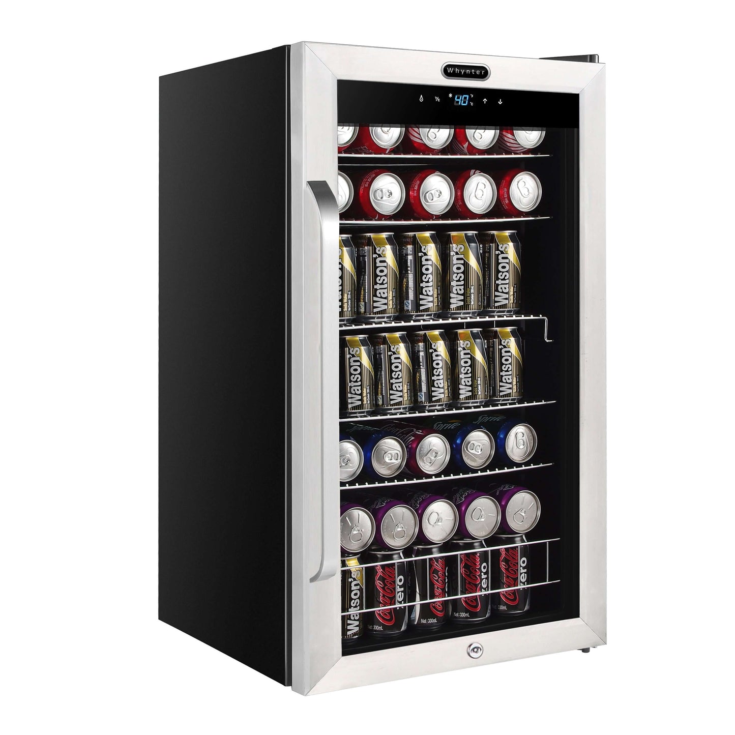 Whynter BR-1211DS 19″ 136 Can Stainless Freestanding Beverage Refrigerator/Cooler