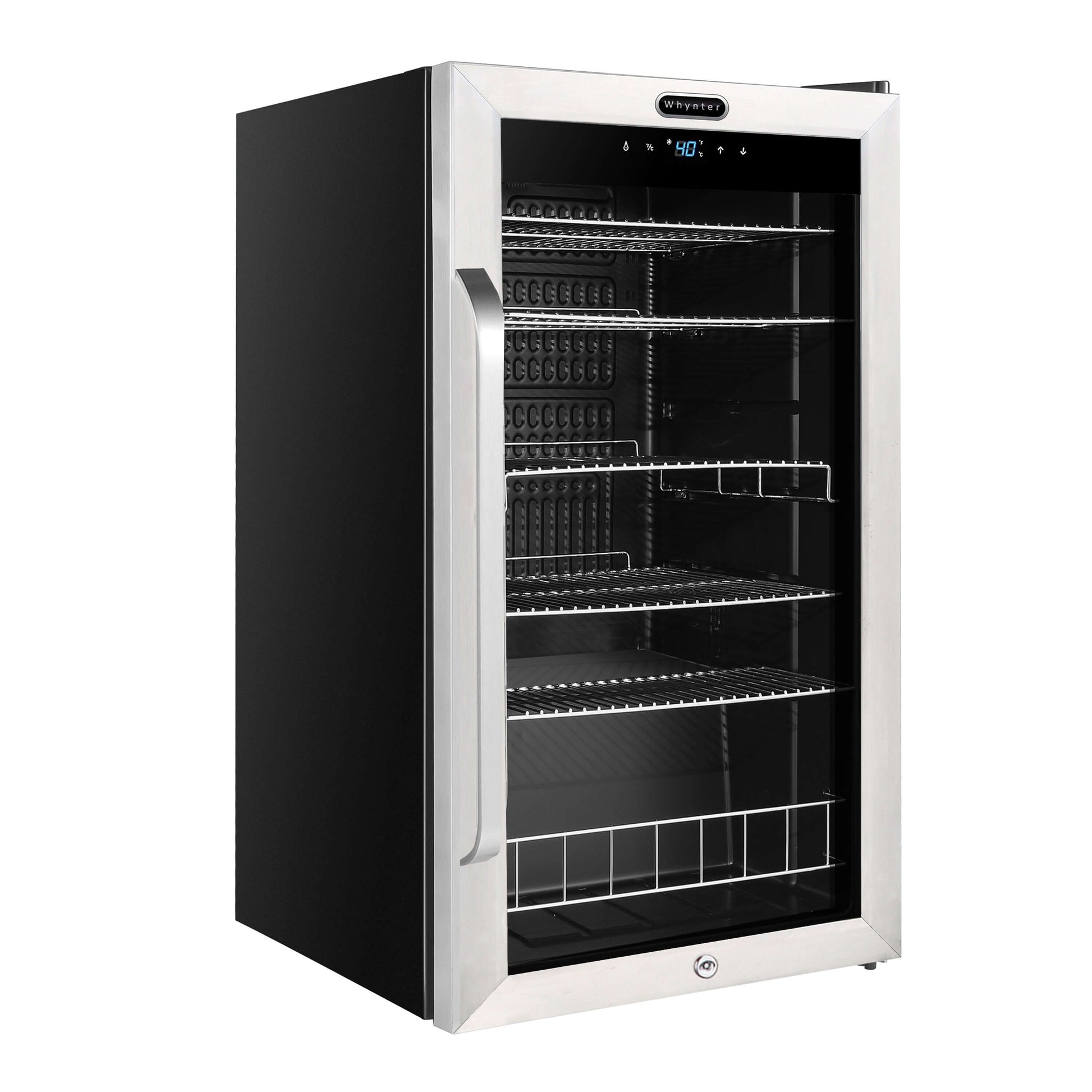 Whynter BR-1211DS 19″ 136 Can Stainless Freestanding Beverage Refrigerator/Cooler