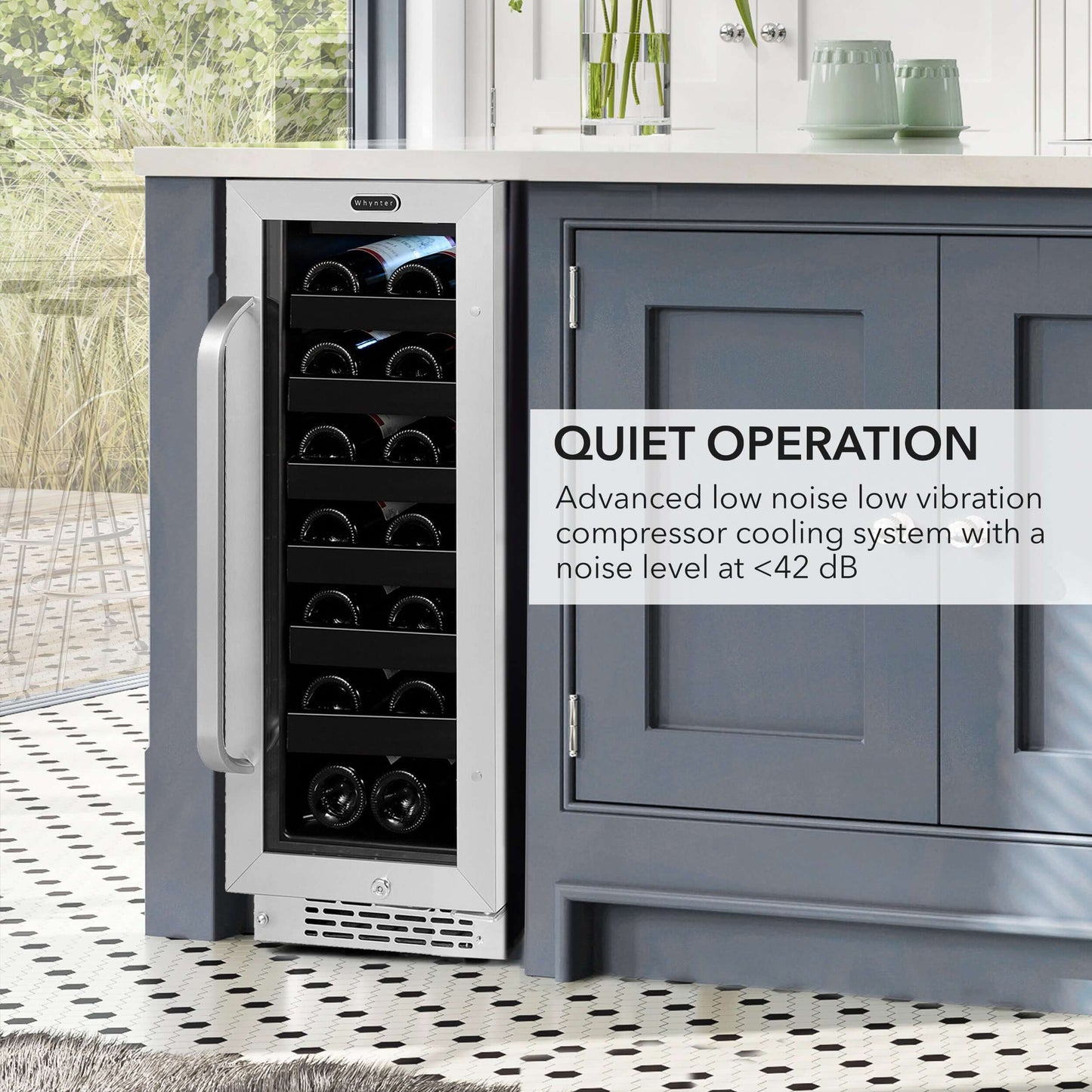 Whynter BWR-208SB 12″ Built-In 20 Bottle Under-counter Stainless Steel Wine Refrigerator image of product brochure