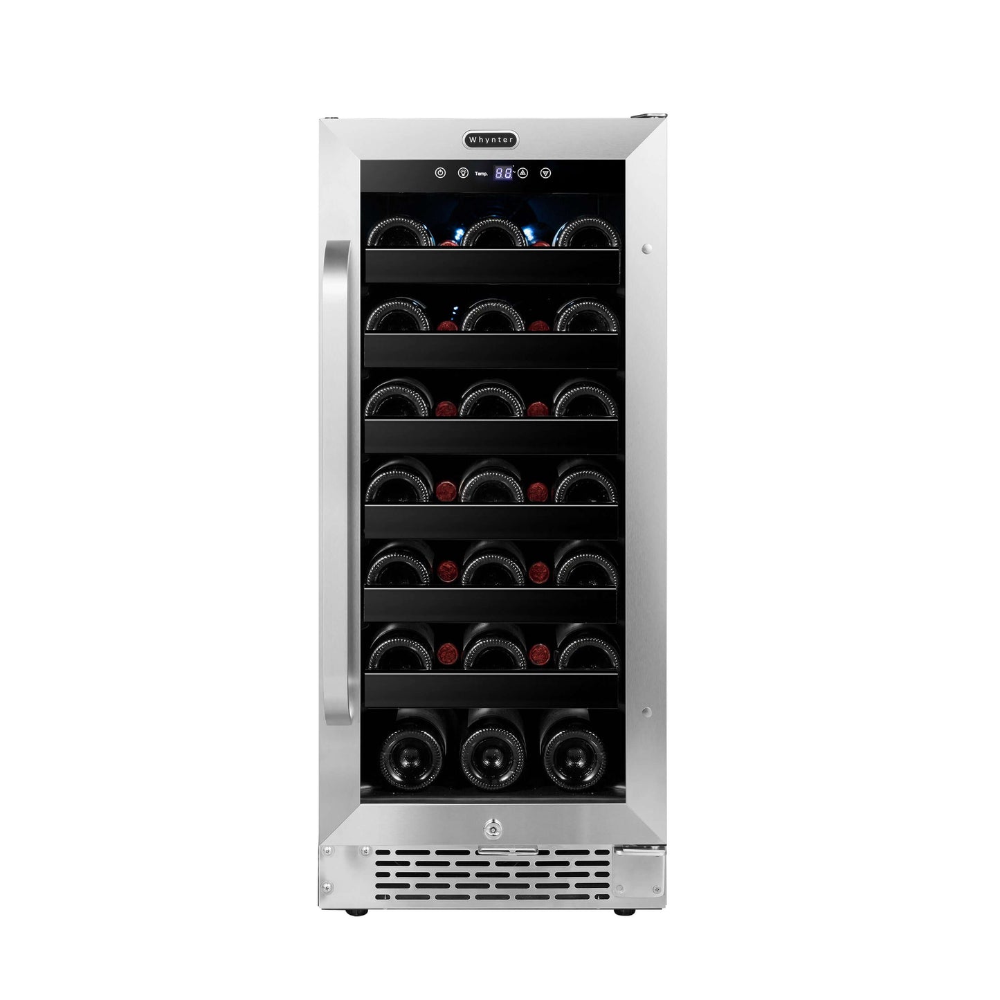 Whynter BWR-308SB 15″ Built-In 33 Bottle Under-counter Stainless Steel Wine Refrigerator