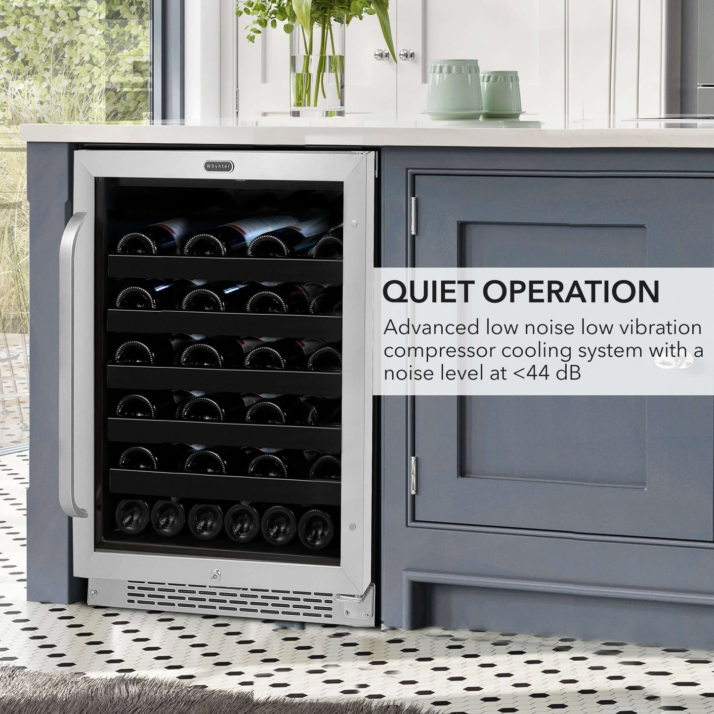 Whynter BWR-408SB 24″ Built-In 46 Bottle Under-counter Stainless Steel Wine Refrigerator image of product brochure