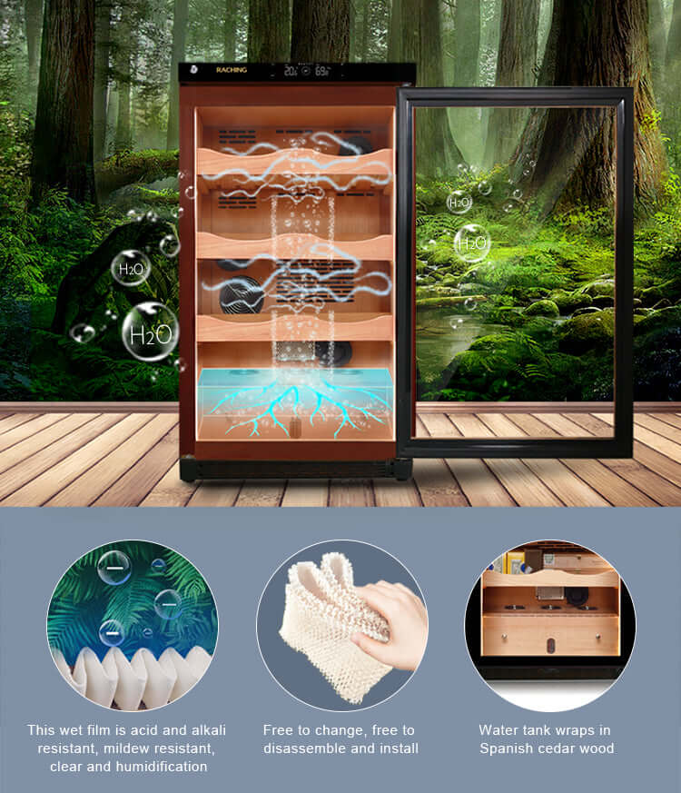 Raching Climate Controlled Cigar Humidor C150A image of product description