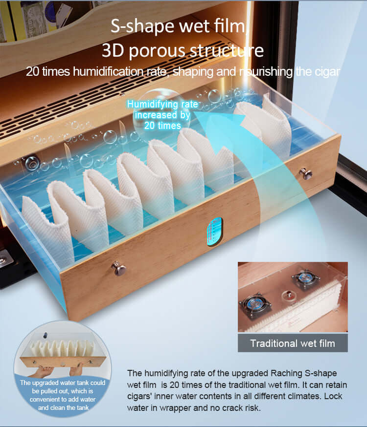 Raching Climate Controlled Cigar Humidor C150A image of product description