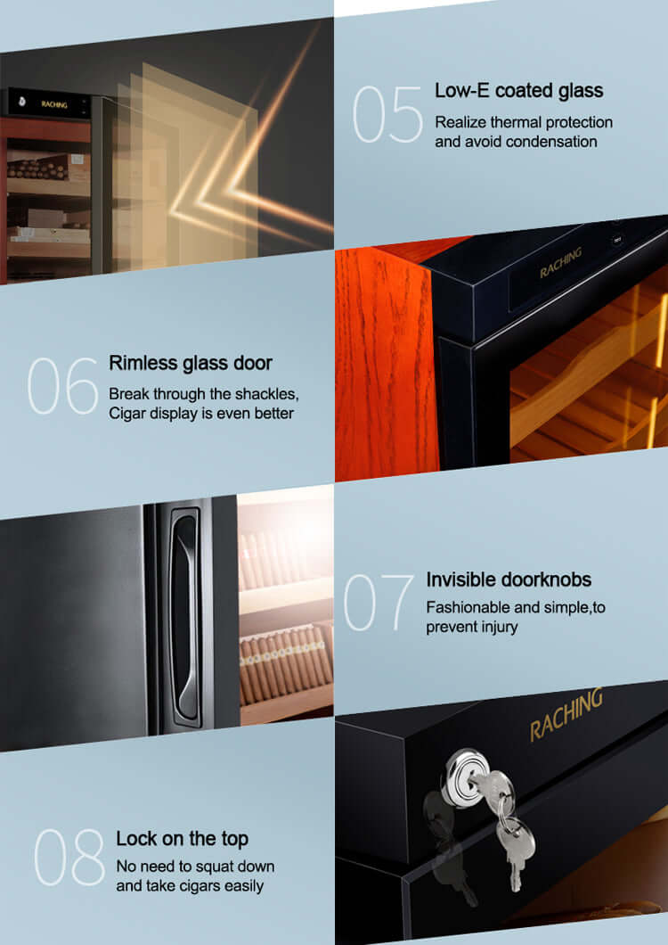Raching Climate Controlled Cigar Humidor C150A image of product description