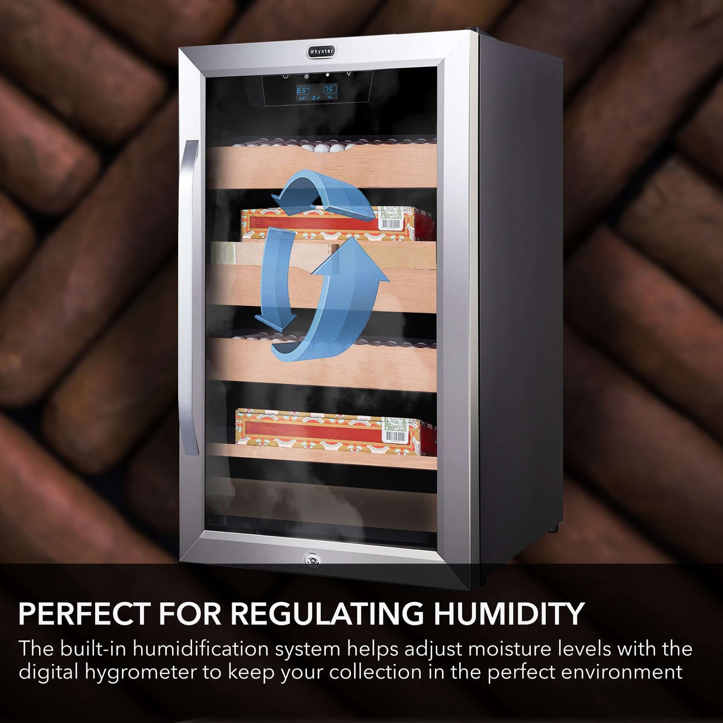 Whynter CHC-421HC 650-Count 4.2 cu.ft. Electric Cigar Cabinet Cooler and Humidor