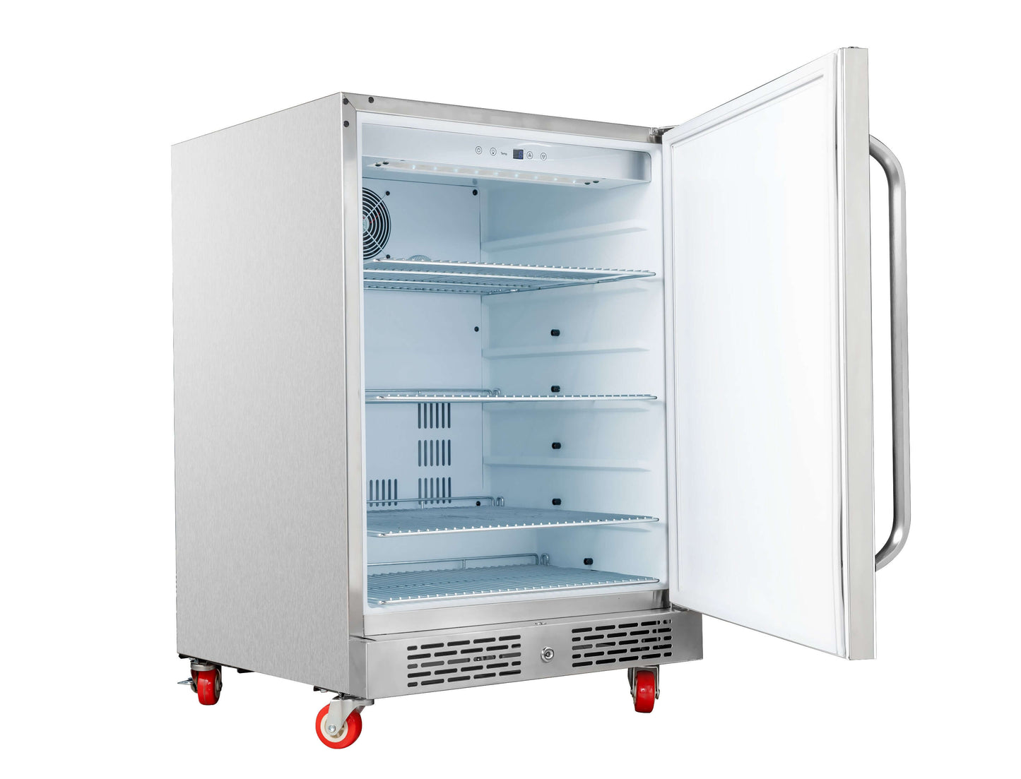 Whynter BOR-53024-SSW 24″ Built-In Energy Star 5.3 cu. ft. Indoor/Outdoor Beverage Refrigerator Cooler Weather Proof in Stainless Steel