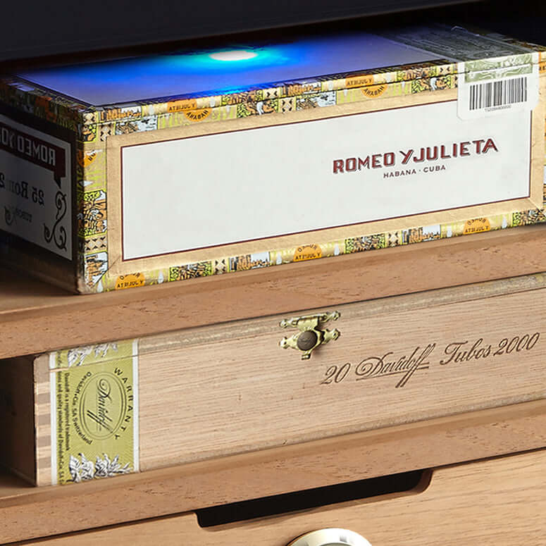 Whynter CHC-122BD Elite Touch Control 250-Count 1.2 cu.ft. Electric Cigar Cooler Humidor image of shelf