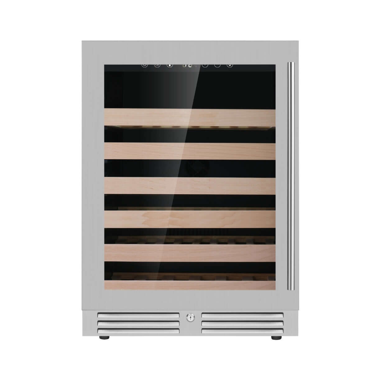 Premium 24-Inch Dual Zone Under Counter Wine Cooler with Low-E Glass KBU145DX