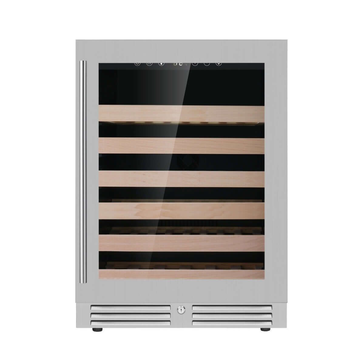 Premium 24-Inch Dual Zone Under Counter Wine Cooler with Low-E Glass KBU145DX