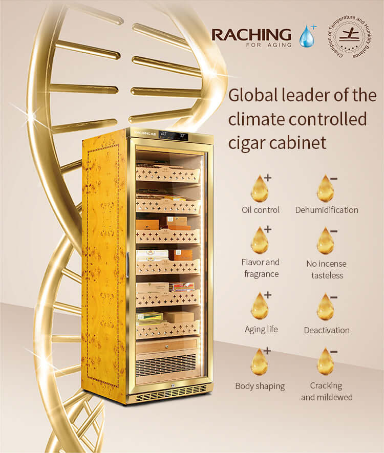 Raching MON1800 Precision Climate Controlled Cigar Humidor Cabinet image of product description