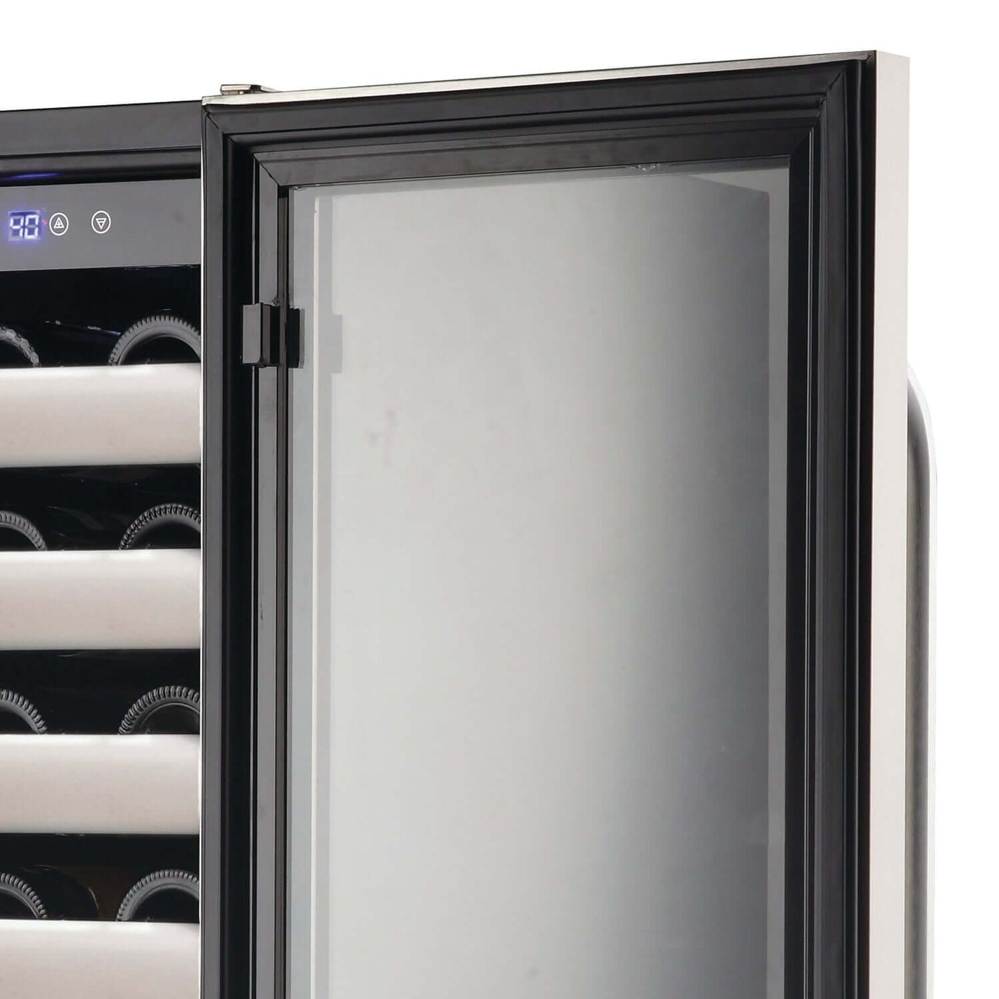 15″ 33 Bottle Seamless Stainless Steel Door Single Zone Built-in Wine Refrigerator/Cooler BWR-331S