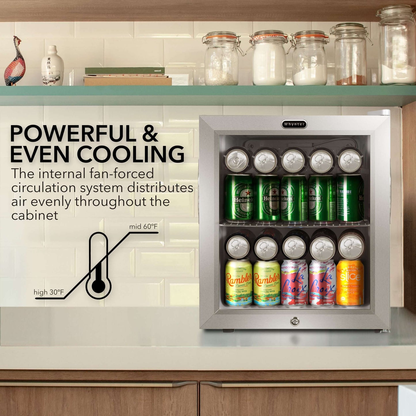 Whynter BR-062WS 17″ 68 Can Freestanding Stainless Beverage Refrigerator image of product brochure