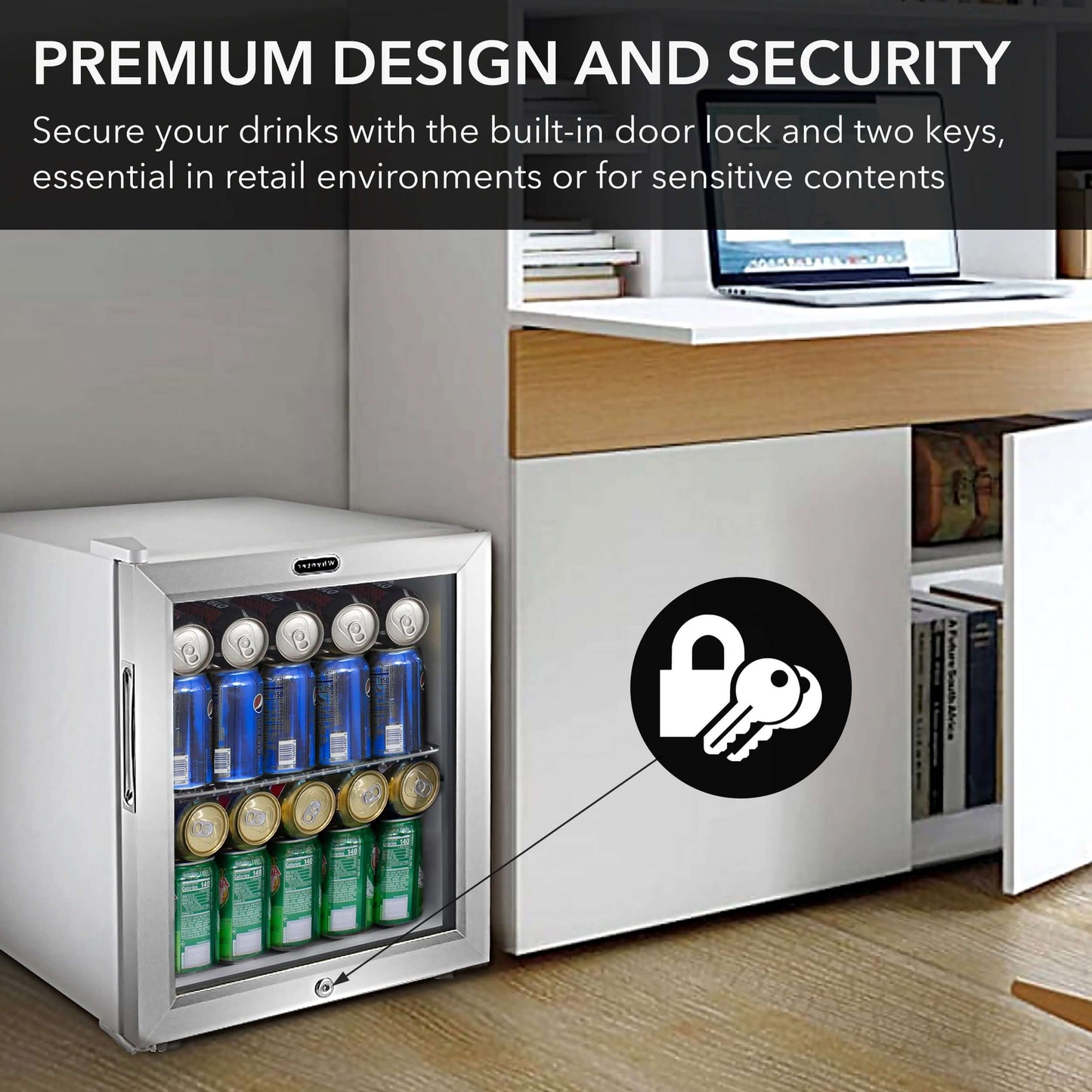 Whynter BR-062WS 17″ 68 Can Freestanding Stainless Beverage Refrigerator image of product brochure