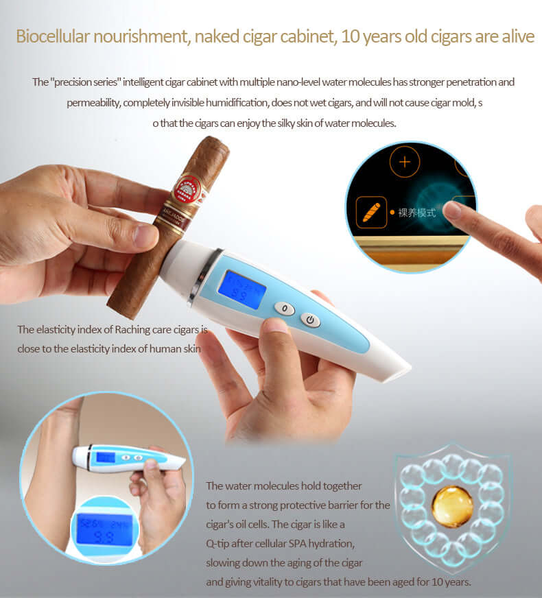 Raching MON3800B Precision Climate Controlled Cigar Humidor Cabinet image of product description