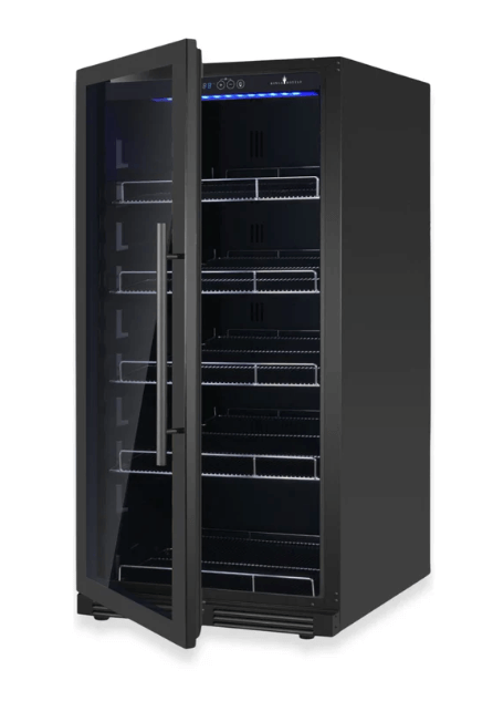 Kings Bottle 389 Cans Capacity Upright Beverage Refrigerator With Low-E Glass Door