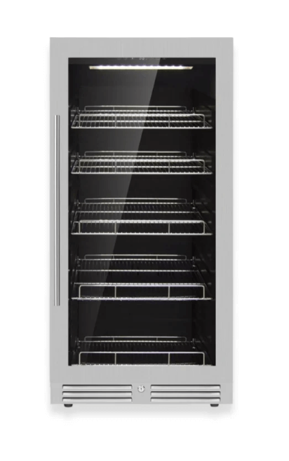 Kings Bottle 389 Cans Capacity Upright Beverage Refrigerator With Low-E Glass Door