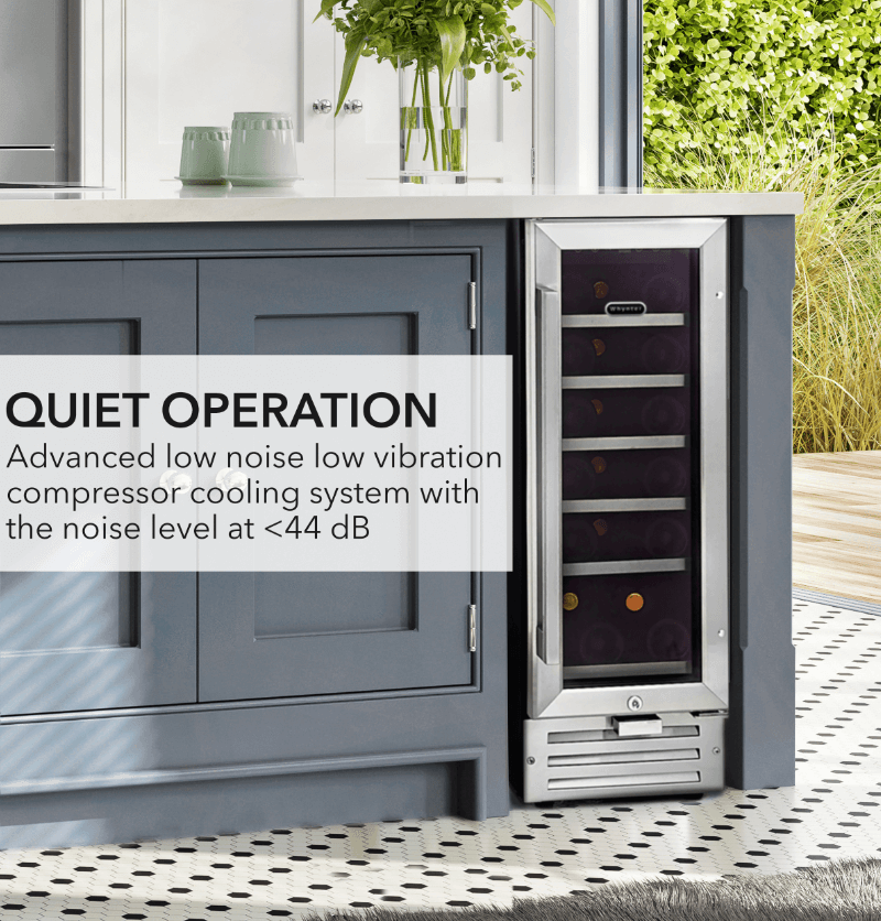 Whynter BWR-18SD 12″ 18 Bottle Compressor Built-In Wine Refrigerator image of product brochure