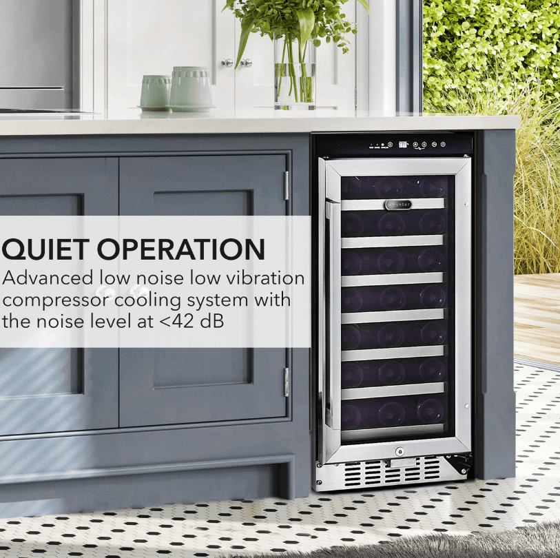 Whynter BWR-33SD 15″ 33 Bottle Compressor Built-In Wine Refrigerator image of product brochure