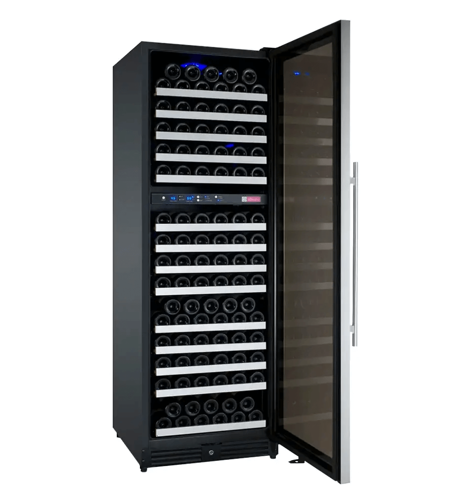 Allavino FlexCount Series 172 Bottle Dual Zone Built-in Wine Cooler Refrigerator w/Stainless Steel Door