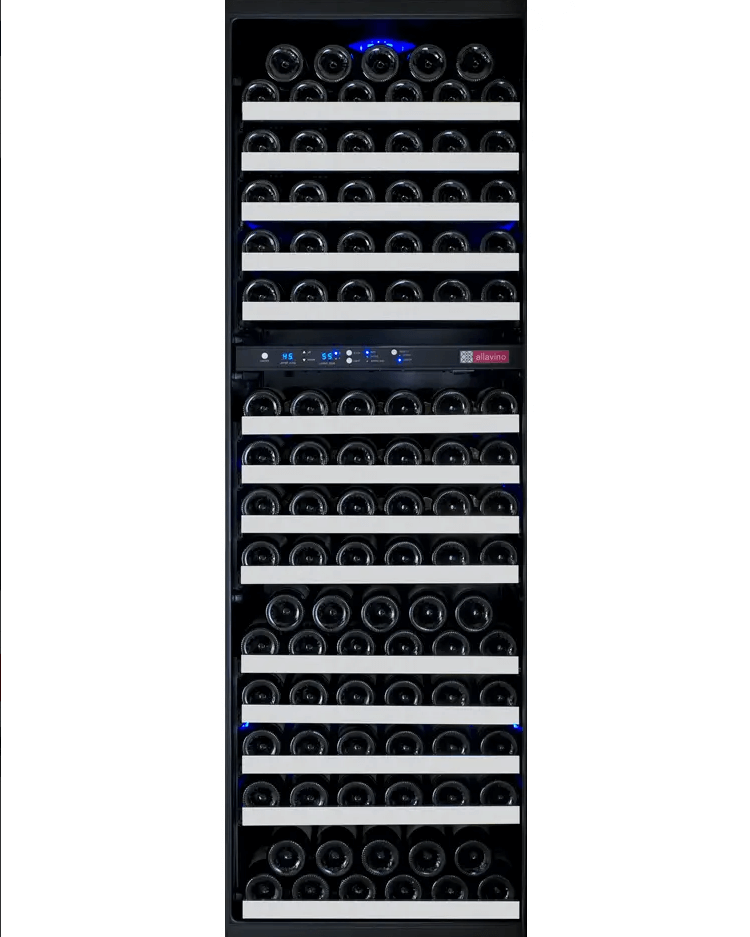 Allavino FlexCount Series 172 Bottle Dual Zone Built-in Wine Cooler Refrigerator w/Stainless Steel Door