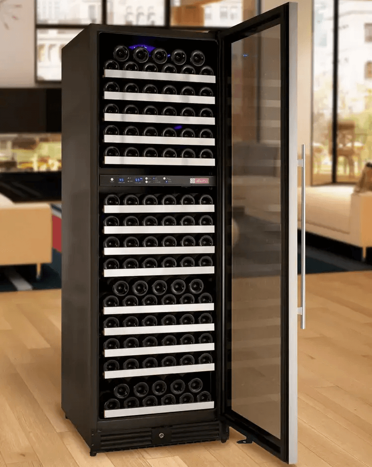 Allavino FlexCount Series 172 Bottle Dual Zone Built-in Wine Cooler Refrigerator w/Stainless Steel Door