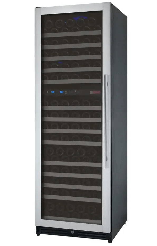 Allavino FlexCount Series 172 Bottle Dual Zone Built-in Wine Cooler Refrigerator w/Stainless Steel Door