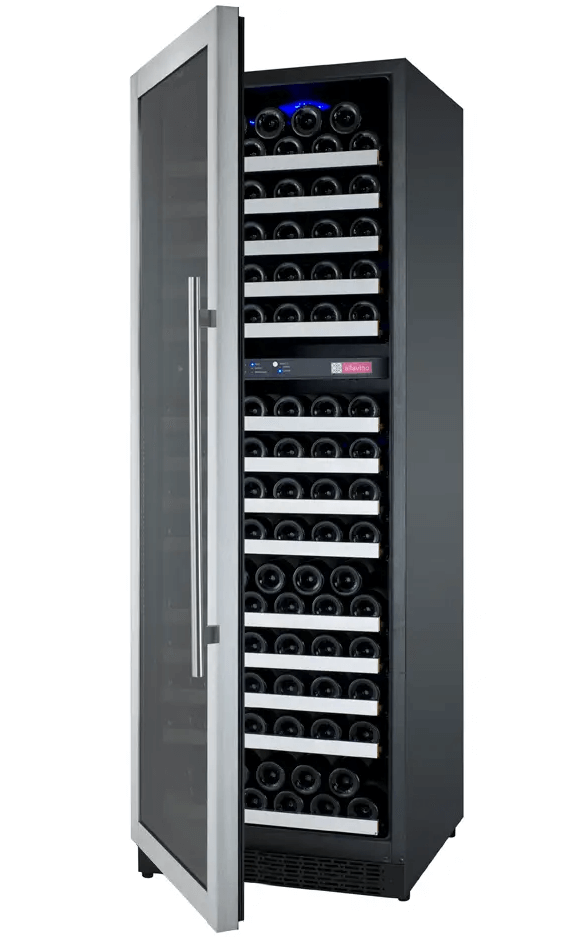 Allavino FlexCount Series 172 Bottle Dual Zone Built-in Wine Cooler Refrigerator w/Stainless Steel Door