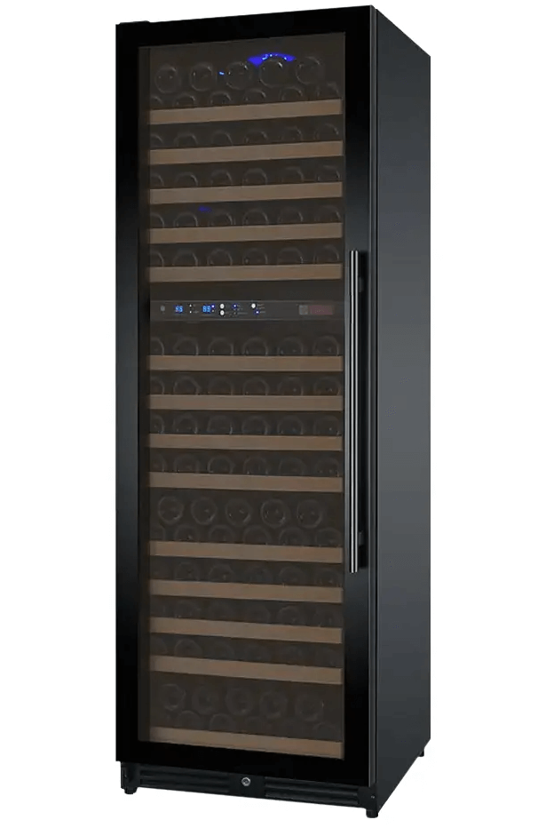 Allavino FlexCount Series 172 Bottle Dual Zone Built-in Wine Cooler Refrigerator w/Black Door