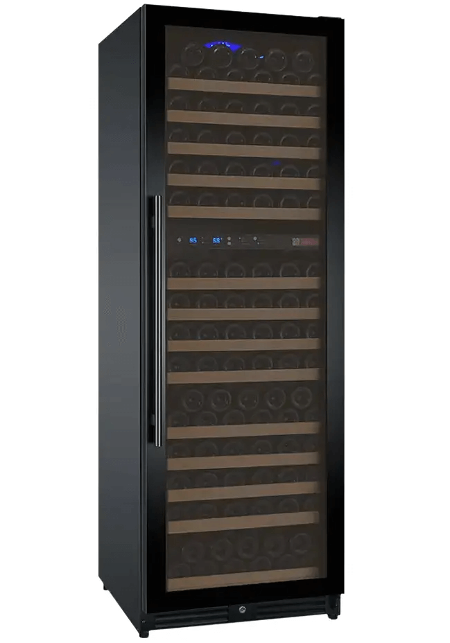 Allavino FlexCount Series 172 Bottle Dual Zone Built-in Wine Cooler Refrigerator w/Black Door