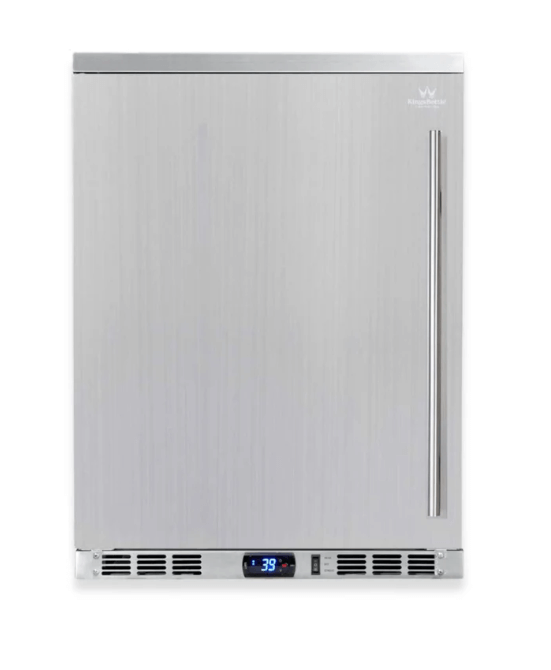 Kings Bottle 24-Inch Outdoor Beverage Refrigerator with Solid Stainless Steel Door