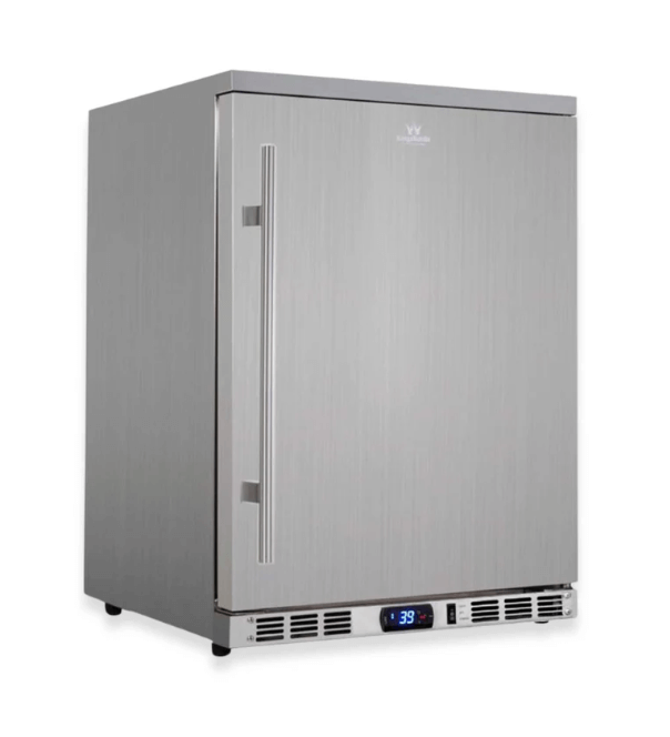 Kings Bottle 24-Inch Outdoor Beverage Refrigerator with Solid Stainless Steel Door