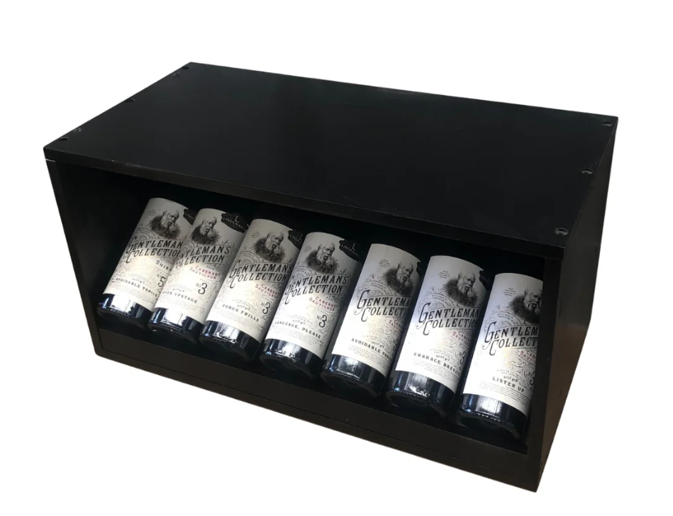 7 Bottle Display Wine Cube WCD07B18T