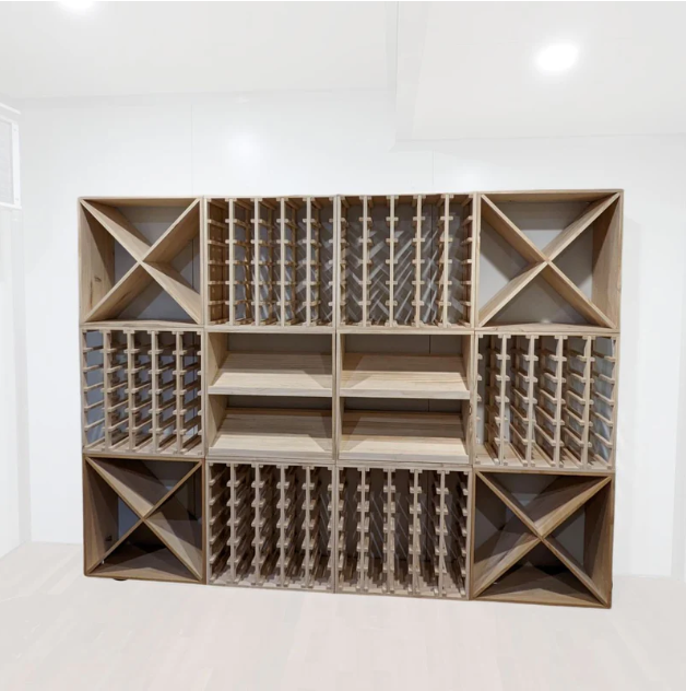 7 Bottle Display Wine Cube WCD07B18T