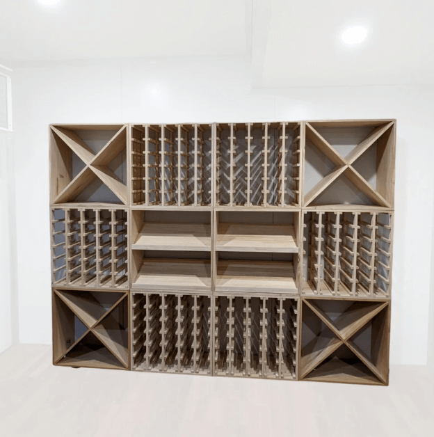 14 Bottle Display Wine Cube | 18mm Thick