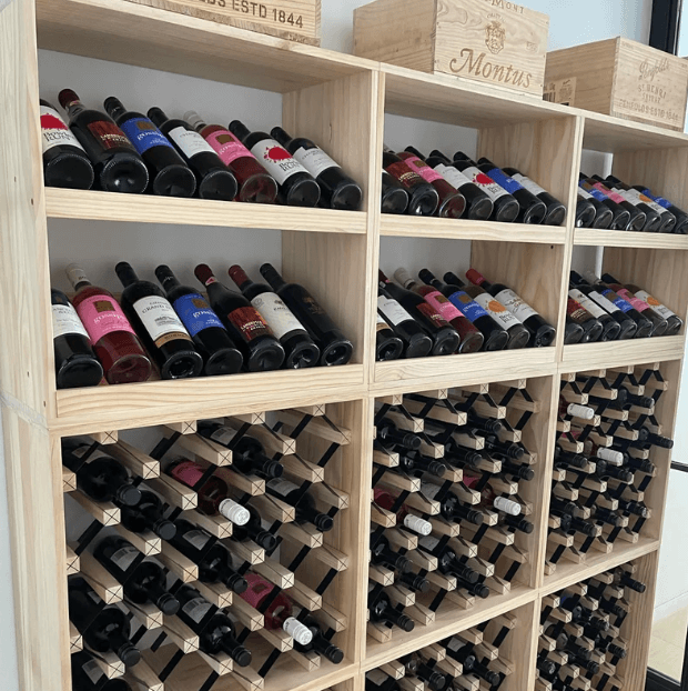 14 Bottle Display Wine Cube | 18mm Thick