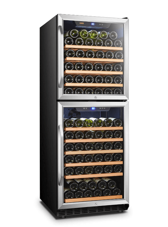Lanbo 130 Bottle Dual Door Wine Cooler LW133DD