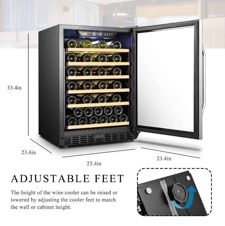 Lanbo 51 Bottle Single Zone Wine Cooler LW52S