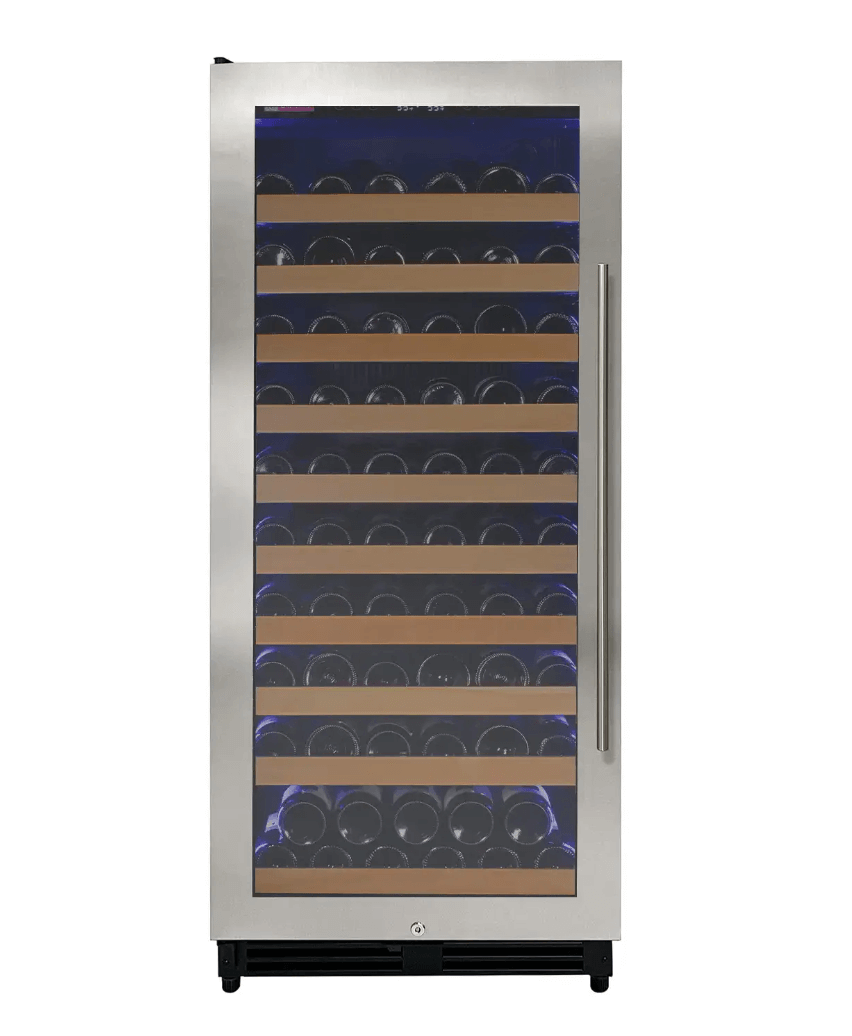 Allavino 119 Bottle 55" Tall Single Zone Stainless Steel Wine Refrigerator VSW11955S-1SL
