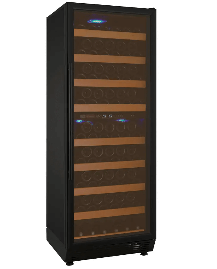 Allavino 24" Wide Vite II Tru-Vino 99 Bottle Dual Zone Black Right Hinge Wine Refrigerator YHWR99-2BR20