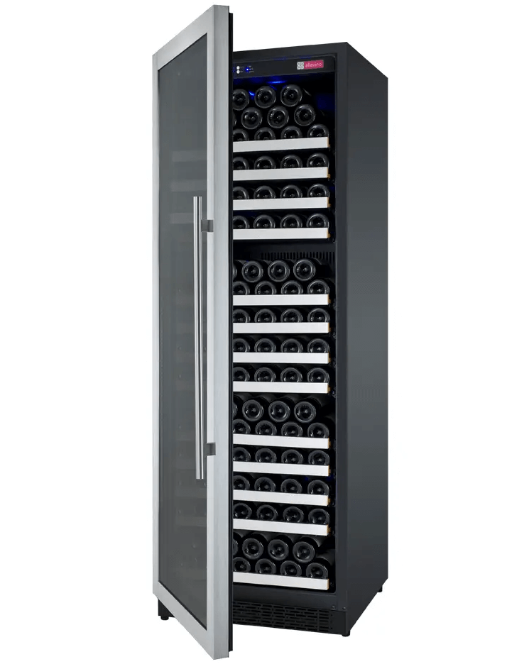 Allavino 24" Wide FlexCount II Tru-Vino 177 Bottle Single Zone Stainless Steel Wine Refrigerator VSWR177-1SL20
