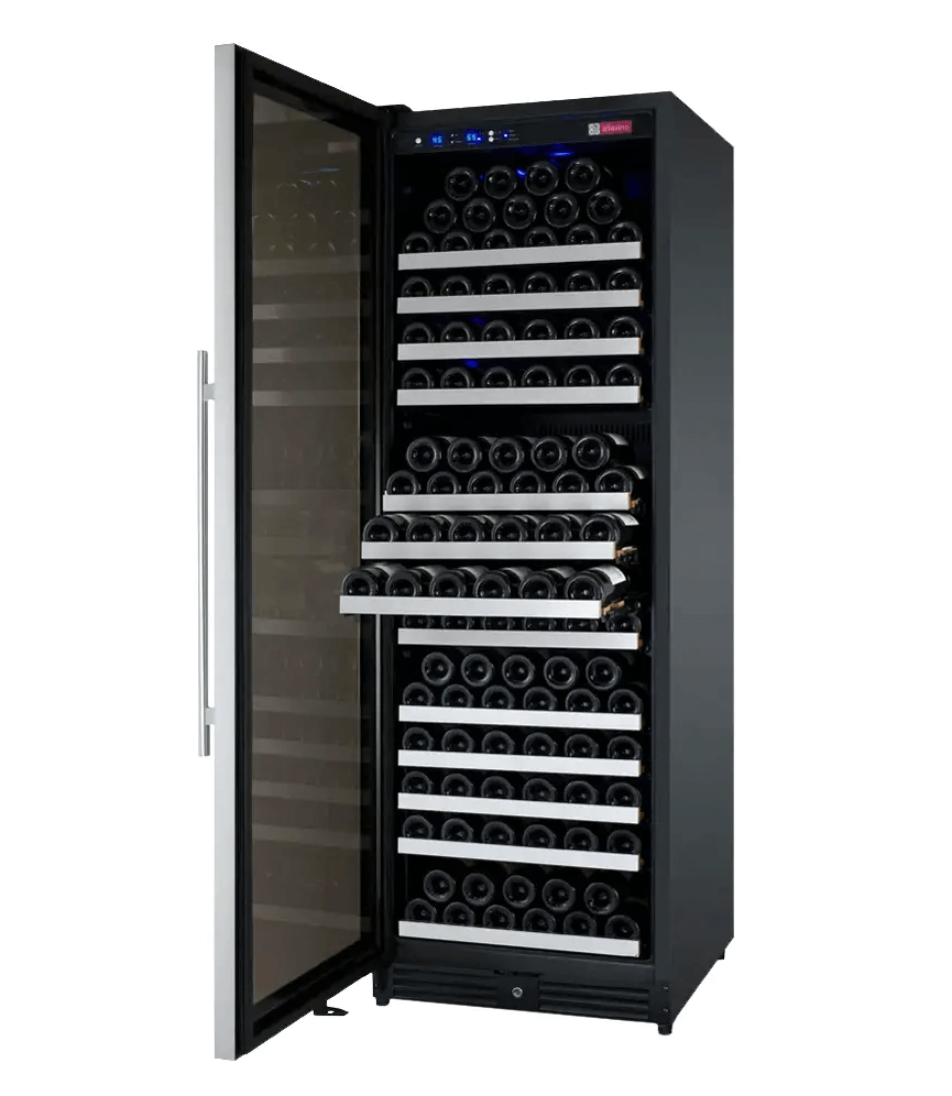 Allavino 24" Wide FlexCount II Tru-Vino 177 Bottle Single Zone Stainless Steel Wine Refrigerator VSWR177-1SL20
