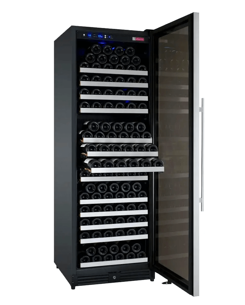 Allavino 24" Wide FlexCount II Tru-Vino 177 Bottle Single Zone Stainless Steel Wine Refrigerator VSWR177-1SL20