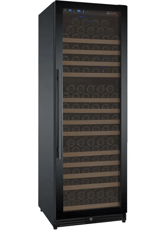 Allavino 24" Wide FlexCount II Tru-Vino 177 Bottle Single Zone Black Wine Refrigerator VSWR177-1BR20