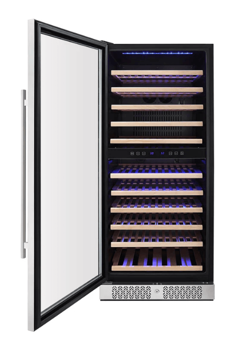 Empava Dual Zone Wine Cooler 55 inch Tall Wine Fridge EMPV-WC06D