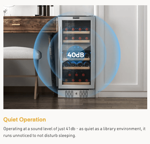 15 Inch Dual Zone Wine Cooler by Empava EMPV-WC02D with image of temperature controls