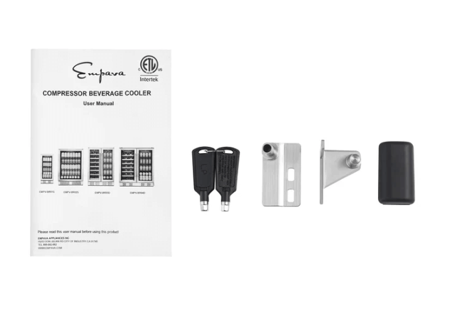 24 Inch Beverage Fridge by Empava EMPV-BR02S with image of can configuration